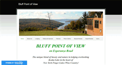 Desktop Screenshot of bluffpointofview.com