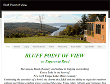 Tablet Screenshot of bluffpointofview.com